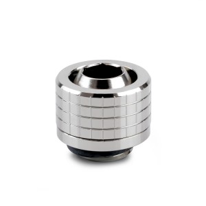 Thermal Grizzly DeltaMate 13/10mm SoftTube Compression Fitting - ST13 - Gloss Nickel (TG-DM-FIT-0317)