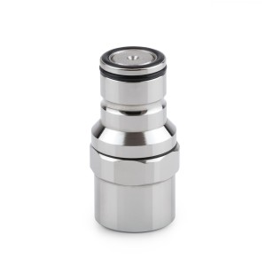 Thermal Grizzly DeltaMate Quick Disconnect Fitting | Male Coupling - Female Thread - Gloss Nickel (TG-DM-QDC-0320)