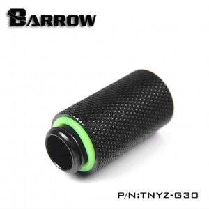 Barrow G1/4" 30mm Male to Female Extension Fitting - Black (TNYZ-G30-Black)