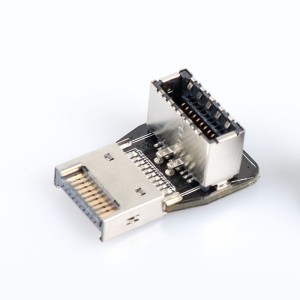 ModMyMods USB 3.2 Front Panel Internal Connector Type E 90 Degree Angled Adapter - TYPE A (CO339)