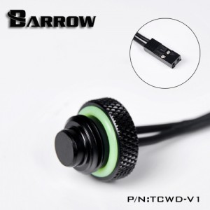 Barrow G1/4" 10K Temperature Stop / Plug Fitting - Black (TCWD-V1)