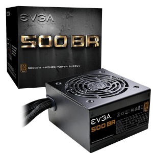 EVGA 500 BR, 80+ BRONZE 500W, Power Supply (100-BR-0500-K1)