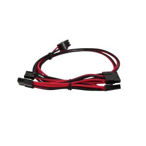 EVGA Individually Sleeved Power Supply Cable Set for 550W/650W - SUPERNOVA G2/G3/P2/T2 - Black / Red (100-G2-06KR-B9)