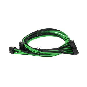 EVGA Individually Sleeved Power Supply Cable Set for 750W/850W - SUPERNOVA G2/G3/P2/T2 - Black / Green (100-G2-08KG-B9)