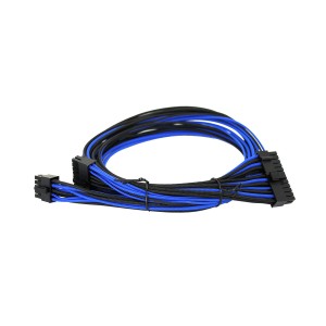 EVGA Individually Sleeved Power Supply Cable Set for 750W/850W - SUPERNOVA G2/G3/P2/T2 - Black / Light Blue (100-G2-08KL-B9)