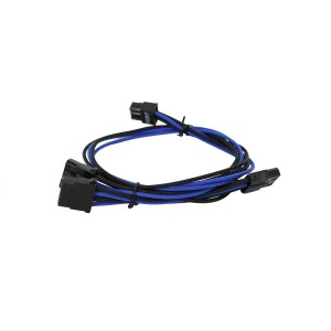 EVGA Individually Sleeved Power Supply Cable Set for 750W/850W - SUPERNOVA G2/G3/P2/T2 - Black / Dark Blue (100-G2-08KU-B9)