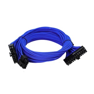 EVGA Individually Sleeved Power Supply Cable Set for 750W/850W - SUPERNOVA G2/G3/P2/T2 - Light Blue (100-G2-08LL-B9)
