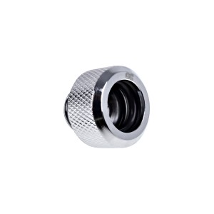 Alphacool Eiszapfen 13mm G1/4" HardTube Knurled Compression Fitting - Chrome (17263)