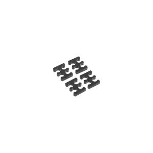 Alphacool Eiskamm X4 - 3mm Black - 4 pcs (24751)