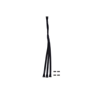 Alphacool Y-Cable RGBW 5-Pin to 3x 5-Pin - 30cm Incl. Connector - Black (18569)