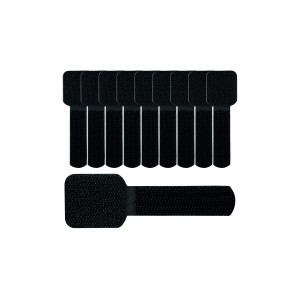 Label The Cable Cable Clips Adhesive LTC WALL STRAPS, 10 pc - Black (LTC 3110)