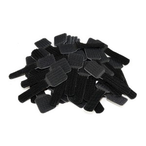 Label The Cable Cable Clips Adhesive LTC WALL STRAPS, 50 pc - Black (PRO 3110)