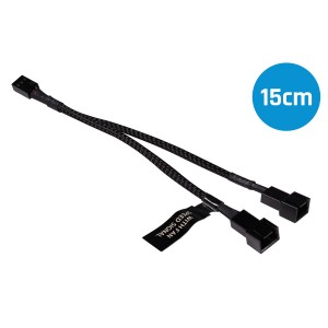 Alphacool Y-Splitter 3-Pin to 2x 3-Pin Cable - 15cm (18688)