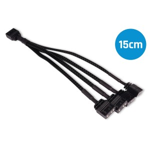Alphacool Y-Splitter aRGB 3-Pin to 4x 3-Pin Cable - 15cm (18710)
