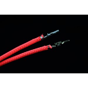 Darkside 12" (30cm) Male-Female Pre-Sleeved ATX and PCI-E Wire – Coral Red (DS-0797)