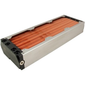 Aquacomputer Airplex Modularity System 360mm, Copper Fins, Two Circuits, Stainless Steel Side Panels (33037)
