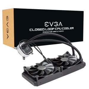 EVGA CLC 280 Liquid / Water CPU Cooler, RGB LED Cooling (400-HY-CL28-V1)