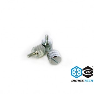 DimasTech® ThumbScrews M3 Thread 10 Pieces Pack - Meteorite Silver (BT100)