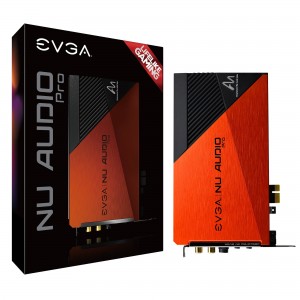 EVGA NU Audio Pro Card, Stereo, Lifelike Audio, PCIe, RGB LED, Backplate, Designed with Audio Note (712-P1-AN11-KR)