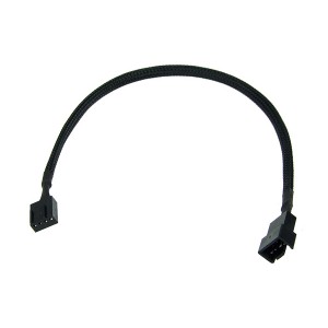 Phobya 4-Pin PWM Extension Cable - 30cm | Black (81086)