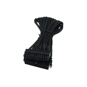Phobya 24-Pin ATX Power Extension Cable - 30cm | Black (87285)