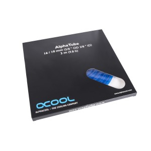 Alphacool Tubing AlphaTube HF 16/10 (3/8"ID) - UV Blue 3m (9.8ft) Retailbox (17499)