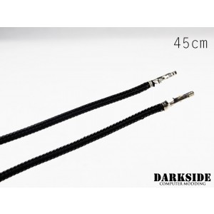 Darkside 17.5" (45cm) Female-Female Pre-Sleeved ATX and PCI-E Wire – Jet Black (DS-0643)