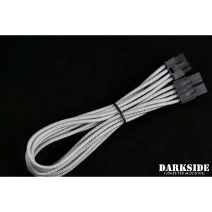 Darkside 8-Pin PCI-E 12" (30cm) HSL Single Braid Extension Cable - Titanium Gray (DS-0701)