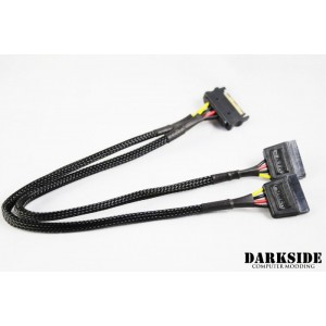 DarkSide SATA Power Y-cable 12" (30cm) - Jet Black (DS-0735)