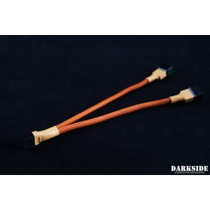 Darkside 4-Pin Dual Fan Power Y-Cable Splitter - Orange (DS-0914)