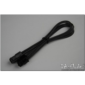 Darkside 6-Pin PCI-E 12" (30cm) HSL Single Braid Extension Cable - Graphite Metallic (DS-HSL-PC6-12GMC)