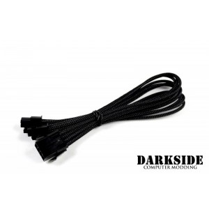 Darkside 4+4 EPS 12" (30cm) HSL Single Braid Extension Cable - Jet Black (DS-0072)
