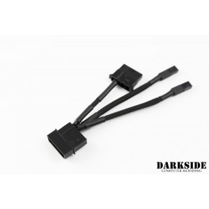 DarkSide CONNECT Pass-Through Y-Cable | 4" | 4-Pin Molex - Type 8s (DS-0375)