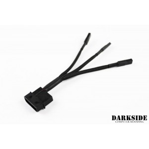 DarkSide CONNECT 3-Way Cable | 4" | 4-Pin Molex  - Type 11s (DS-0395)