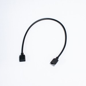 ModMyMods 3-Pin Female Addressable RGB LED Strip 30cm Extension Cable - Black (MOD-0280)
