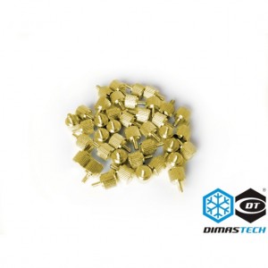 DimasTech® ThumbScrews 6-32 + M3 Thread 40 Pieces Pack - Luxury Gold (BT099)