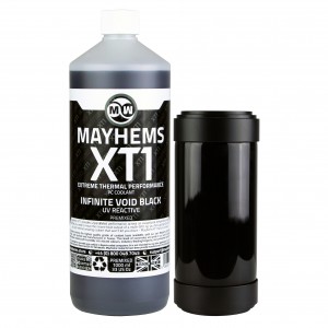 Mayhems - PC Coolant - XT1 Premix - Thermal Performance Series - UV Fluorescent | 1 Liter - Infinite Void Black (MXTP1LBK)
