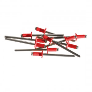 ModMyMods 1/8" (3mm) Domed Aluminum Rivets - Red - 10 Pack (MOD-0194)