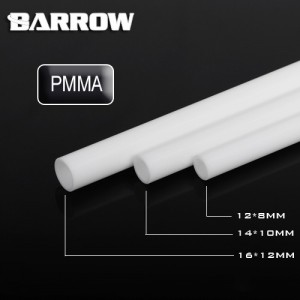 Barrow 16/12mm Acrylic Rigid HardTube (500mm) - White (YKW16-12)