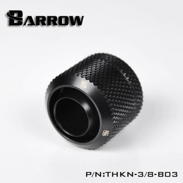 Barrow G1/4" Thread 3/8" ID x 1/2" OD Compression Fitting - Black (THKN-3/8-B03)