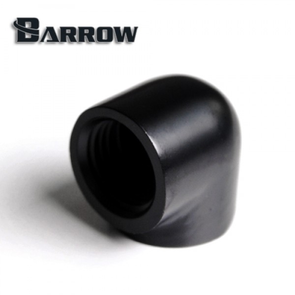 Barrow G1/4" 90 Degree Female to Female Angled Adaptor Fitting - Black (TDWT90SN-V2)