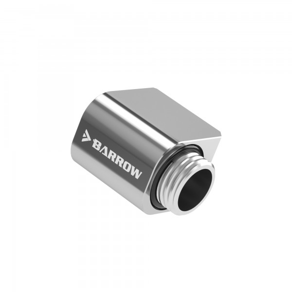 Barrow G1/4 Mini 90 Degree Rotory Adapter Fitting - Silver (TWT90-M-Silver)