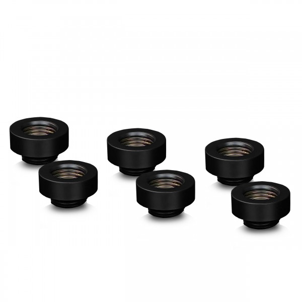 Thermal Grizzly DeltaMate 7mm Male to Female Extender Fitting - MF7 - Black - 6 Pack (TG-DM-FIT-6005)