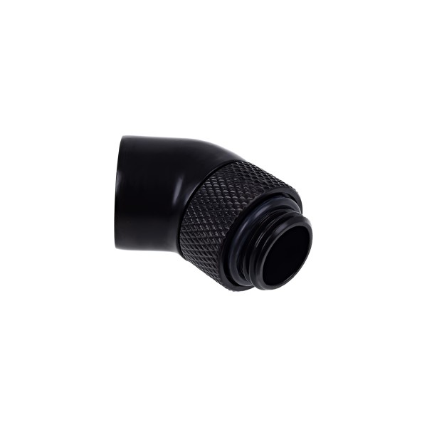 Alphacool Eiszapfen G1/4" 45° Angled Rotatable Adapter Fitting - Black (17246)
