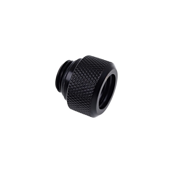 Alphacool Eiszapfen 13mm G1/4" HardTube Knurled Compression Fitting - Black (17262)