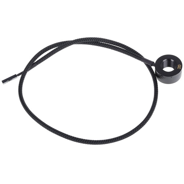 Alphacool Eiszapfen G1/4 Inline Temperature Sensor - Deep Black (17363)