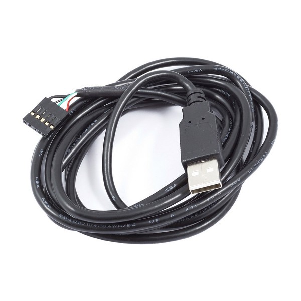 Aquacomputer USB Cable A-plug to 5 pin Female Connector, 200 cm (53210)