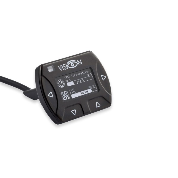 Aquacomputer VISION Touch with External USB Cable, IR Receiver and Ambient Temperature Sensor (53232)