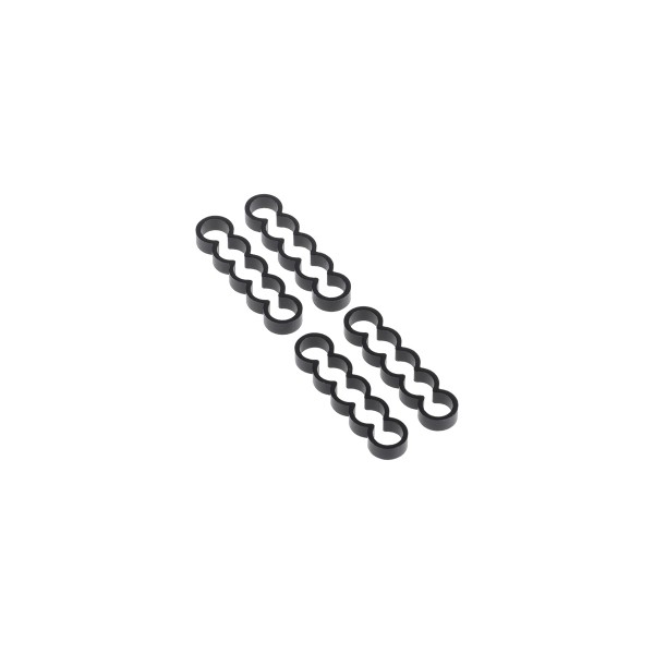 Alphacool Eiskamm Aluminum X5 Flat - 4mm Black - 4 pcs (24768)
