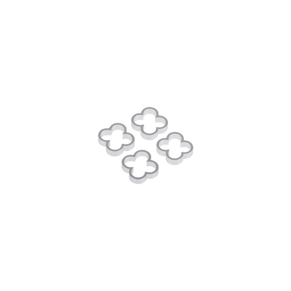 Alphacool Eiskamm Aluminum X4 - 4mm Silver - 4 pcs (24769)
